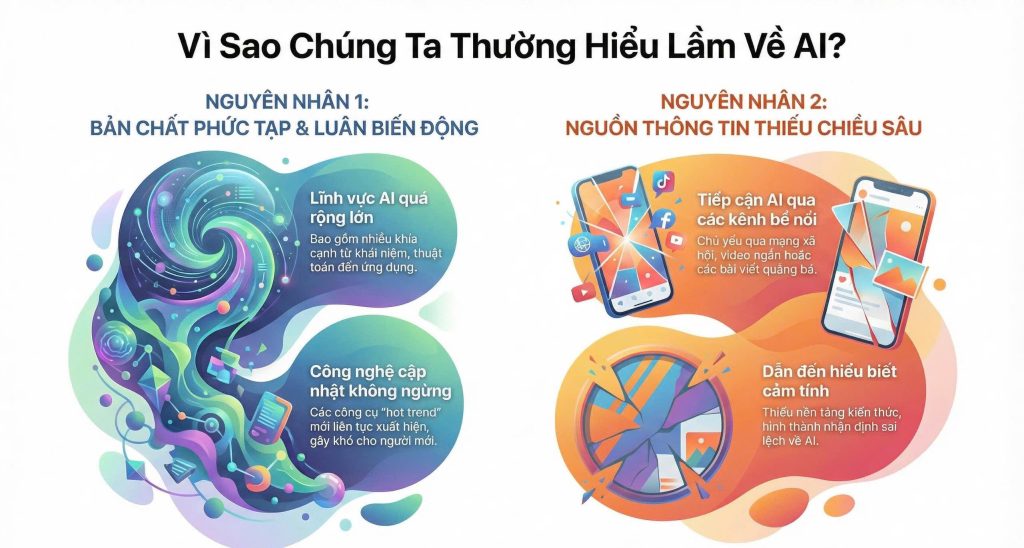 Top 3 hiểu lầm phổ biến về AI khiến người mới học sai ngay từ đầu
