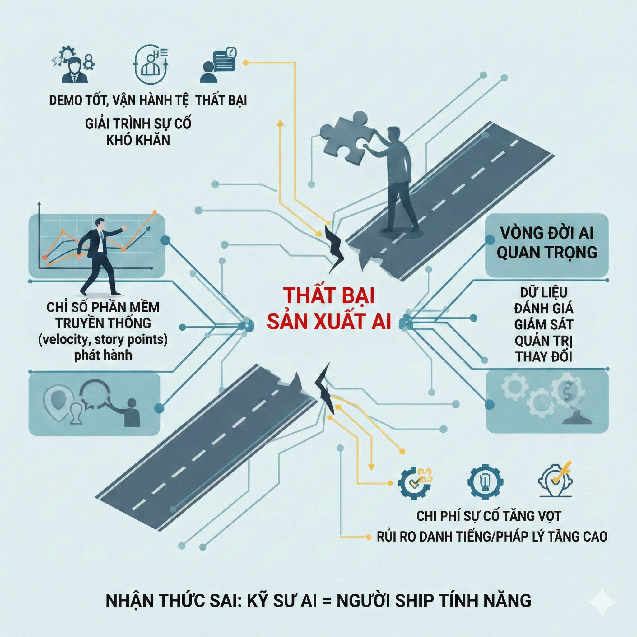 AI thất bại từ 5 nhận thức: nhầm kỹ sư AI với dev